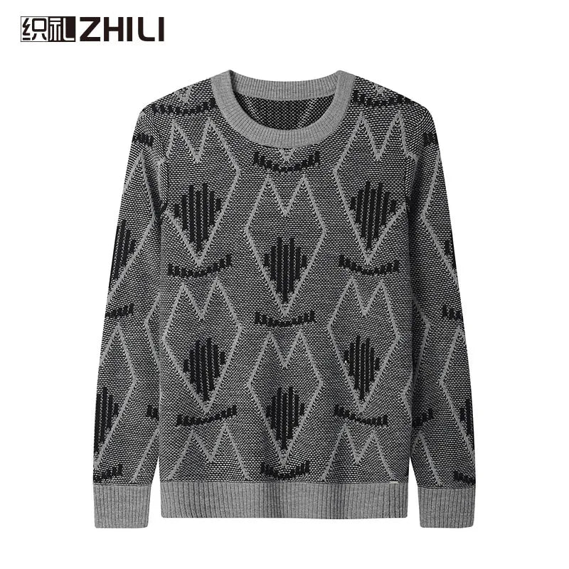 Men's Casual Crewneck Cable Knit Thermal Pullover Sweater - Sales Savvy Shop