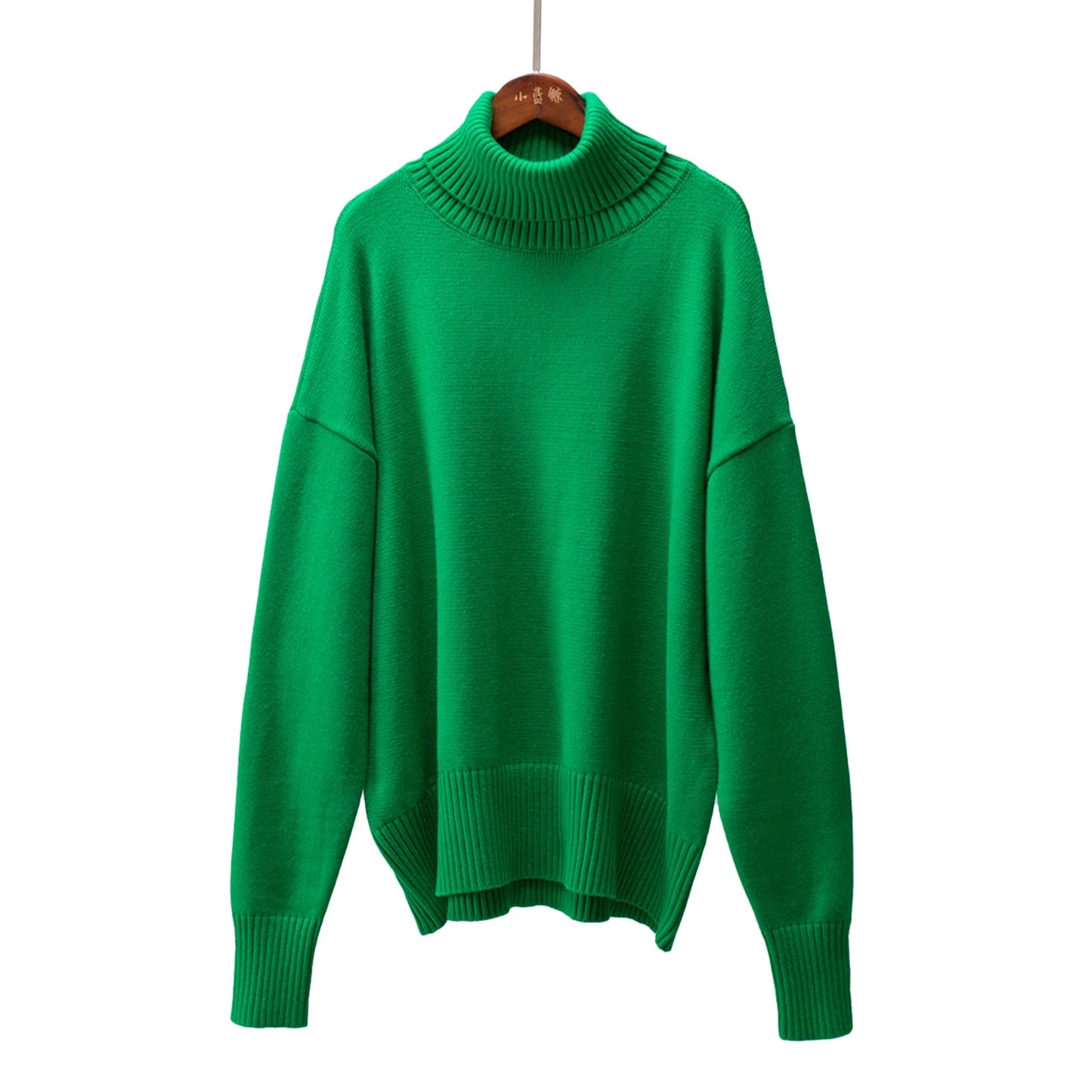 Women Solid Color Loose Knit Sweater Long Sleeve Top - Sales Savvy Shop