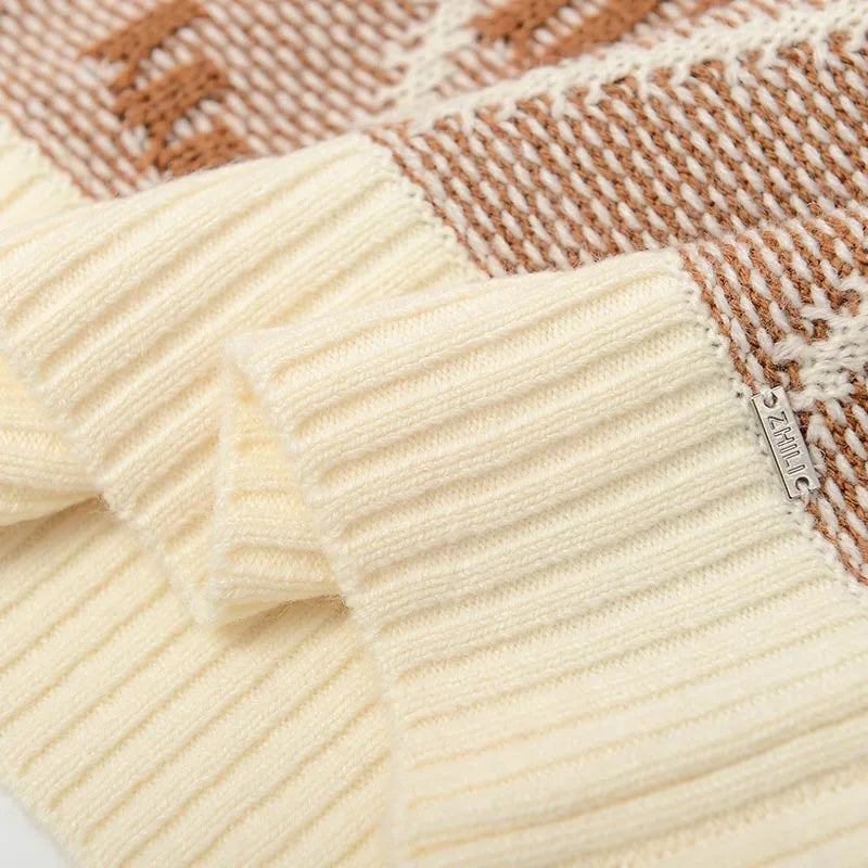 Men's Casual Crewneck Cable Knit Thermal Pullover Sweater - Sales Savvy Shop