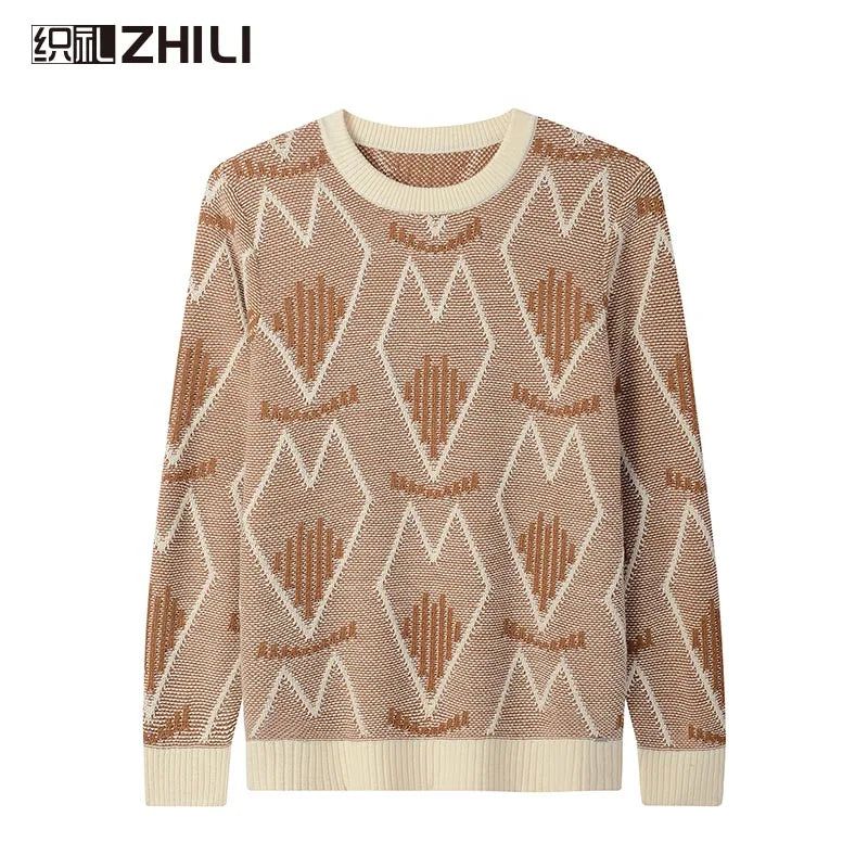 Men's Casual Crewneck Cable Knit Thermal Pullover Sweater - Sales Savvy Shop
