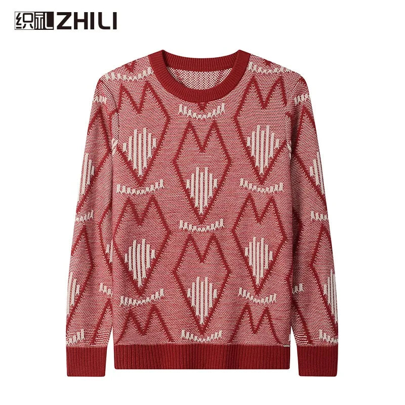 Men's Casual Crewneck Cable Knit Thermal Pullover Sweater - Sales Savvy Shop