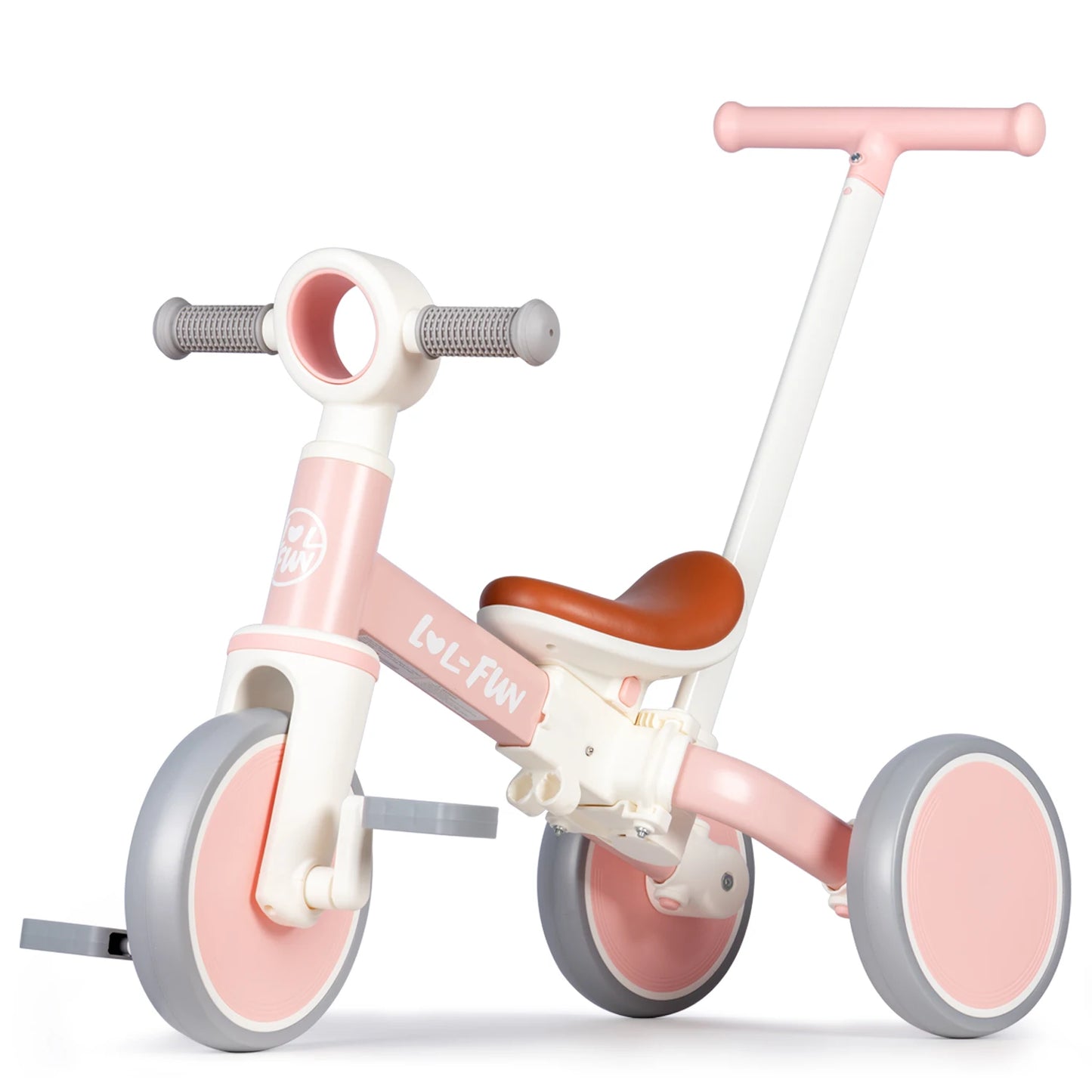 5 in 1 Toddler Tricycles for 1 to 3 Year Olds Baby Balance Bike with Parent Steering Push Handle - Sales Savvy Shop