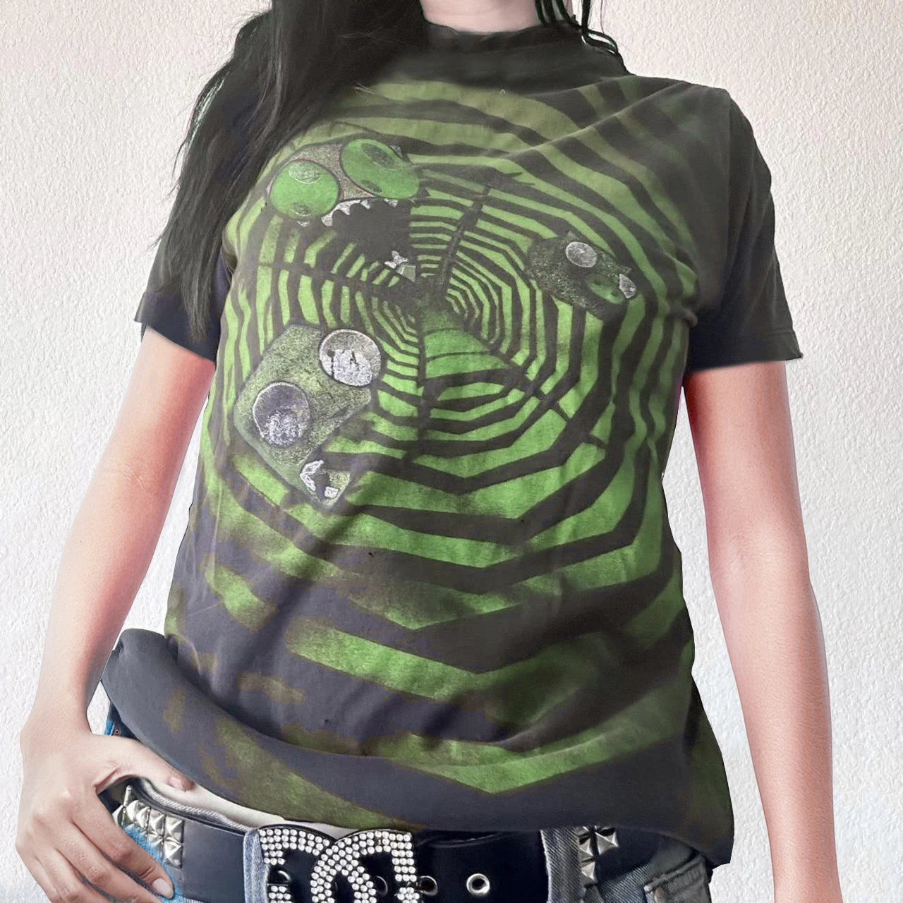 Vintage Graphic Print Short Sleeve Tops for Women Summer Casual Streetwear Aesthetic Grunge Collection - Sales Savvy Shop