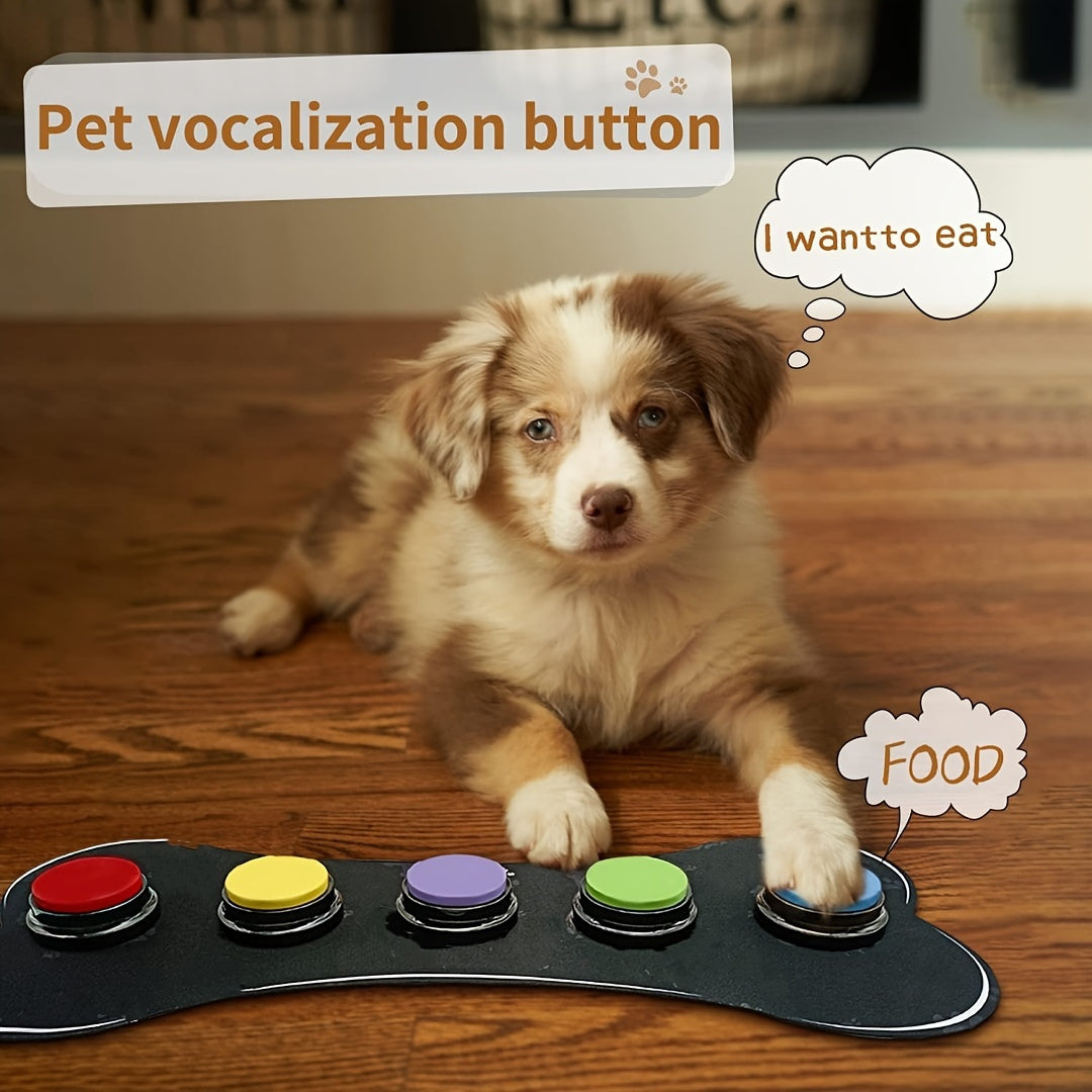 Enhanced Smart Dog Talking Button Quick Response Buzzer for Effective Training Ideal Pet Interaction Artifact Without Battery - Sales Savvy Shop