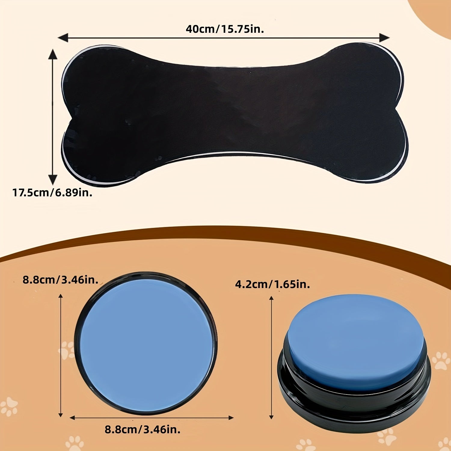 Enhanced Smart Dog Talking Button Quick Response Buzzer for Effective Training Ideal Pet Interaction Artifact Without Battery - Sales Savvy Shop