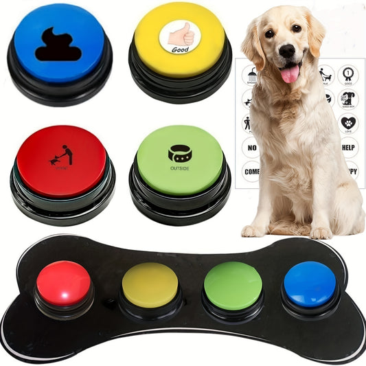 Enhanced Smart Dog Talking Button Quick Response Buzzer for Effective Training Ideal Pet Interaction Artifact Without Battery