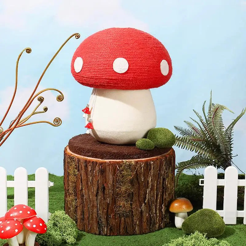 Cat Scratching Ball Toy Red Umbrella Mushroom Cat Climbing Frame Kitten Scratcher for Pet Furniture Supplies - Sales Savvy Shop
