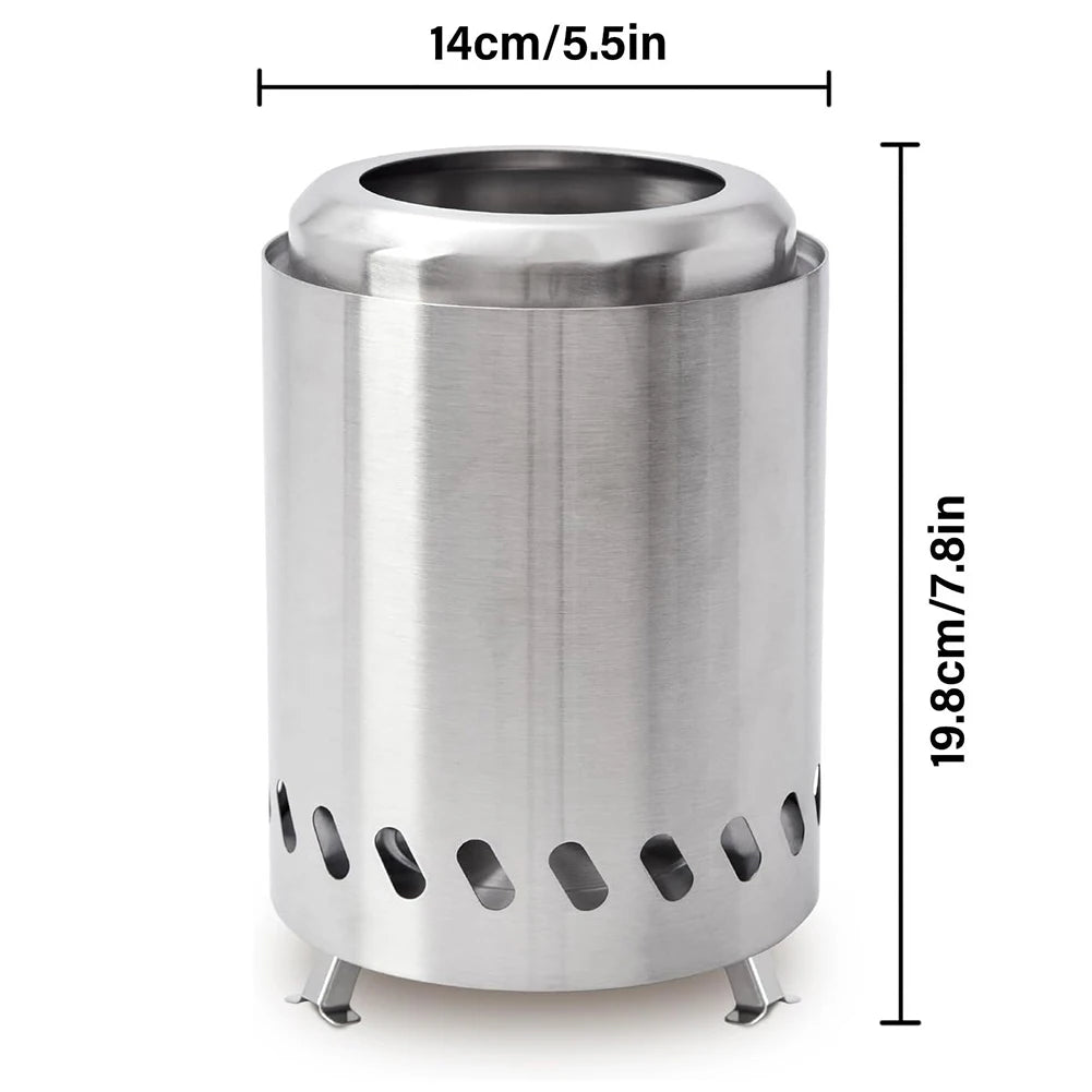 Smokeless Tabletop Fire Pit Indoor Outdoor Portable Mini Fire Pit Wood Burning or Pellet Fueled Bonfire - Sales Savvy Shop