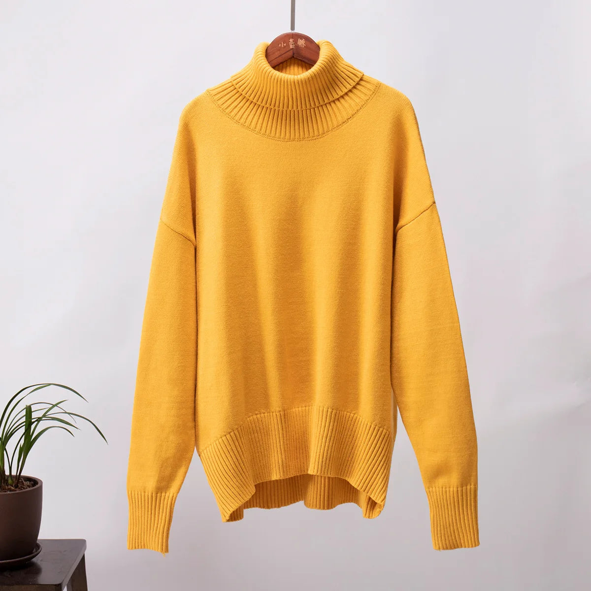 Women Solid Color Loose Knit Sweater Long Sleeve Top - Sales Savvy Shop
