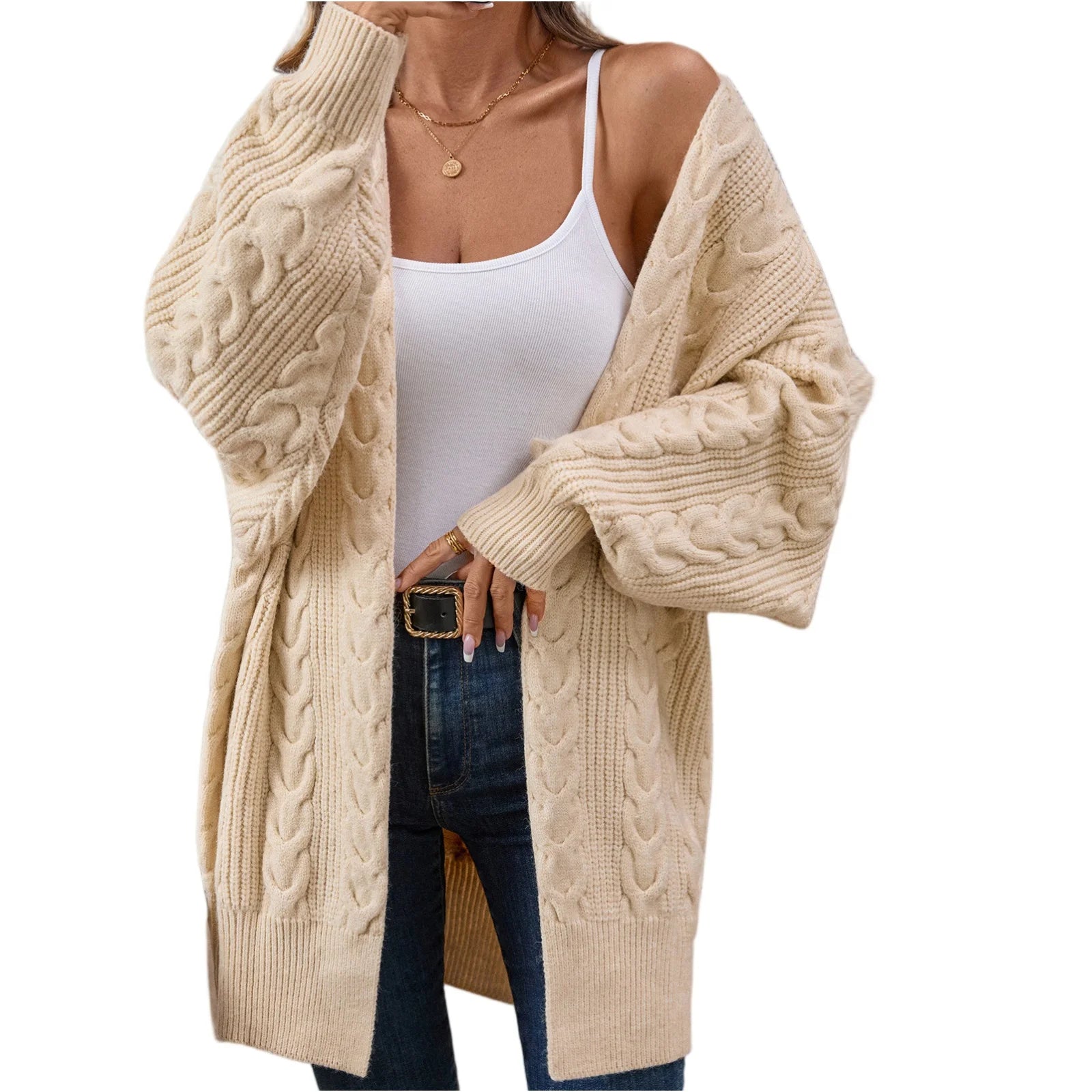 Casual Minimalist Knit Cardigan Outerwear for Women - Sales Savvy Shop