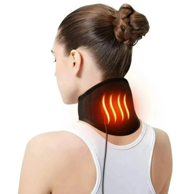 Black Heated Neck Guard USB Three Speed Unisex Universal Fit - Sales Savvy Shop