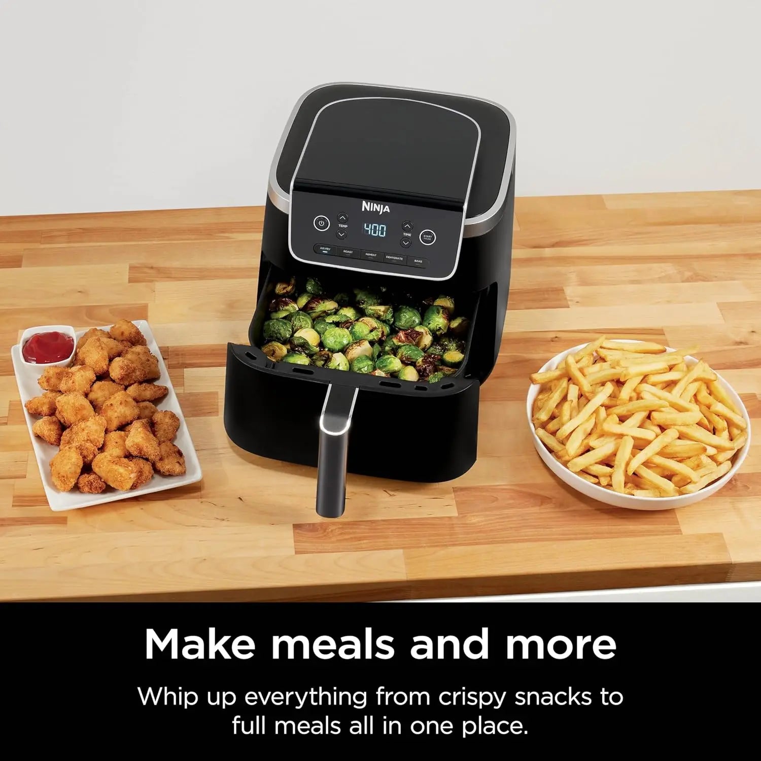 Air Fryer Pro 5-in-1 with 5 QT Capacity for Air Frying Baking Roasting Reheating and Dehydrating with Air Crisp Technology and Nonstick Basket - Sales Savvy Shop