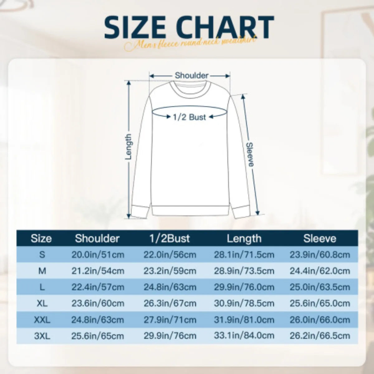 Mens Lined Sweatshirt Long Sleeve Letter Print Casual Style - Sales Savvy Shop