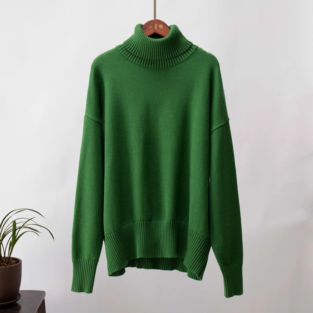 Women Solid Color Loose Knit Sweater Long Sleeve Top - Sales Savvy Shop