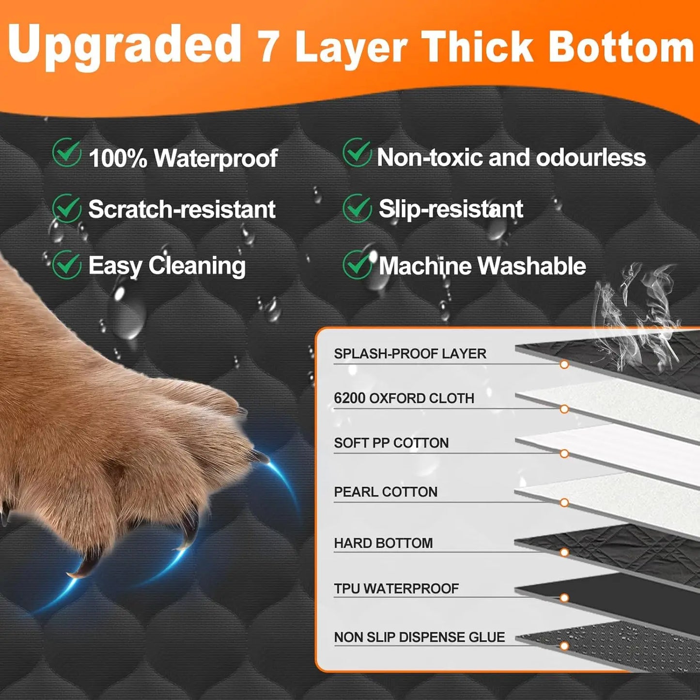 Waterproof Pet Travel Accessories Foldable Dog Car Seat Safety Hammock Trunk Mat Rear Seat Protector - Sales Savvy Shop